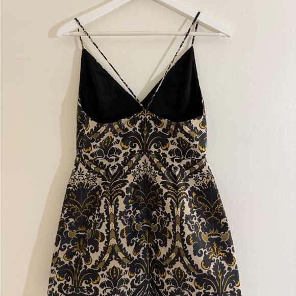 Free People Size 6 Black and Gold Mini Dress - Picture 7 of 15